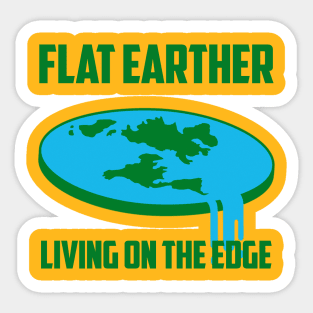 Living on the Edge: Flat Earth Sticker